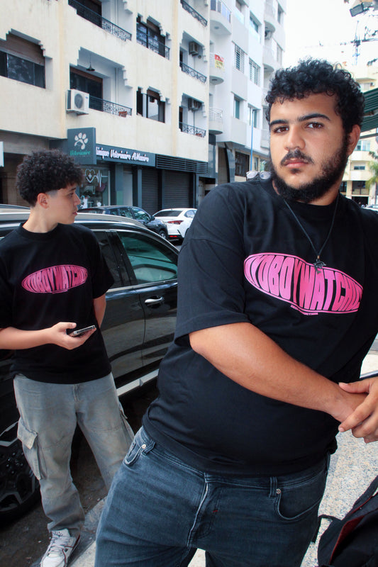 A.B.W.U ORIGINEL - TEE BLACK AND PINK VERSION